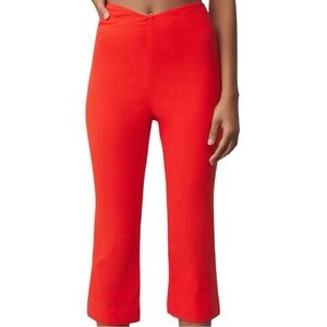 Maeve‎ Structured Bombshell Capri Pants Orange Red Size 0 NWT